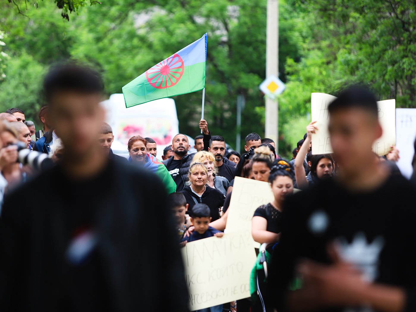 Roma Protest in Bulgaria. Photo: Emil Metodiev
